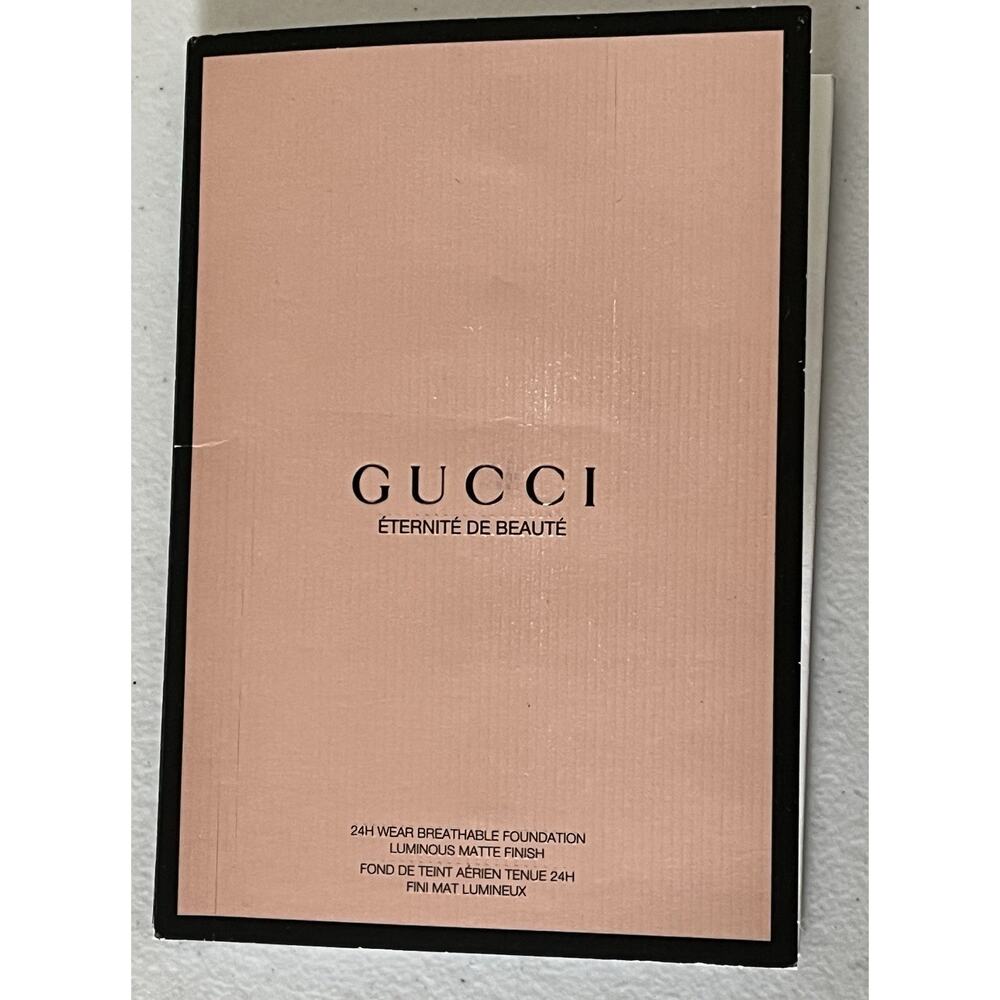 Gucci Eternite De Beaute 24H Luminous Matte Foundation 5-Shade Sample Card